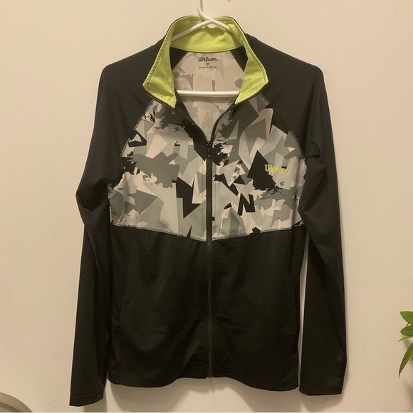 Y2k Wilson Zip Up Track Jacket - Picture 2 of 8